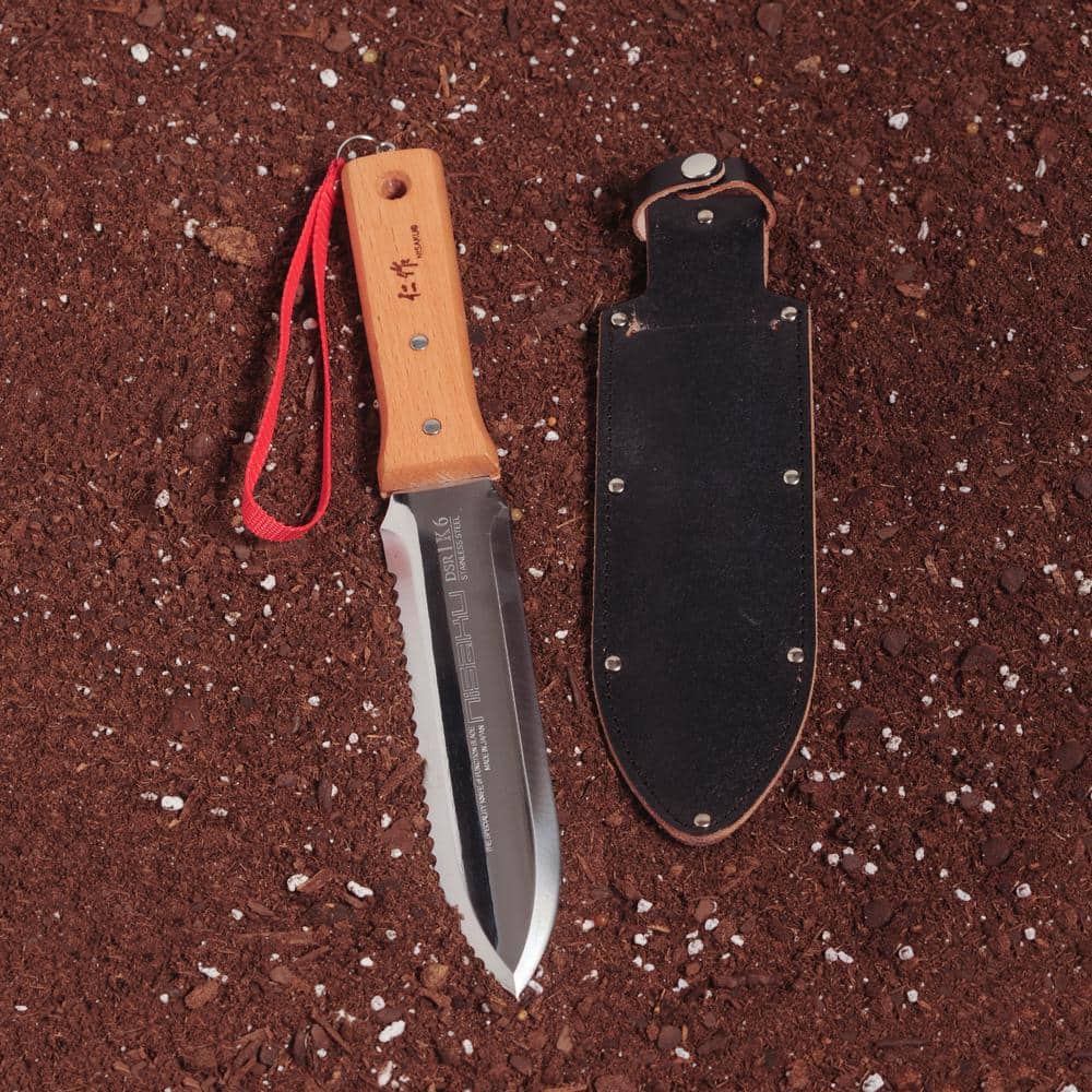 Nisaku Japanese Stainless Steel Weeding Knife, 7.25-Inch Blade Limited Edition DSR-1K6
