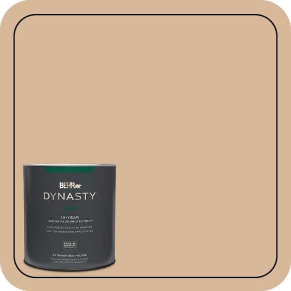BEHR DYNASTY 1 qt. #S260-3 Dusty Gold Semi-Gloss Enamel Exterior Stain-Blocking Paint & Primer