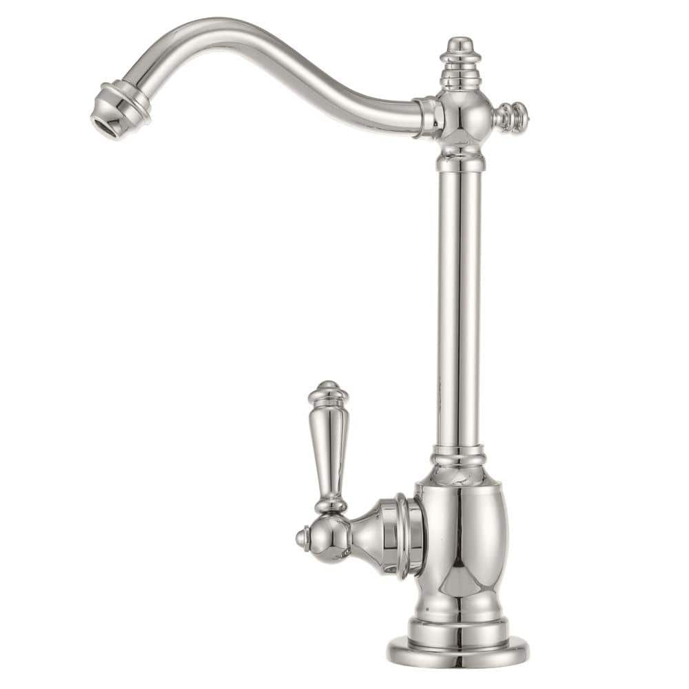 Westbrass 9 in. Victorian 1-Lever Handle Cold Water Dispenser Faucet ...