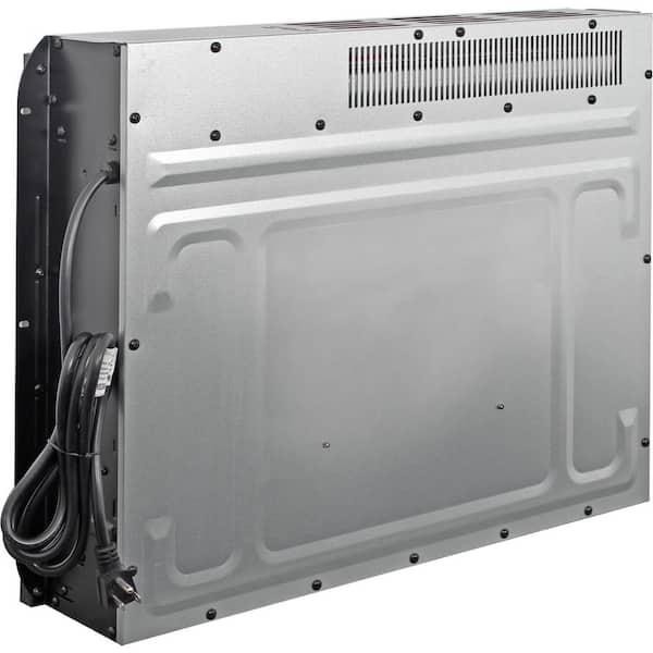 26 in. 1400-Watt Black 5000 BTU Recessed Electric Utility Convection Infrared Space Heater with Remote Control