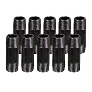Black Steel Pipe, 1 in. x 3-1/2 in. Nipple Fitting (Pack of 10)