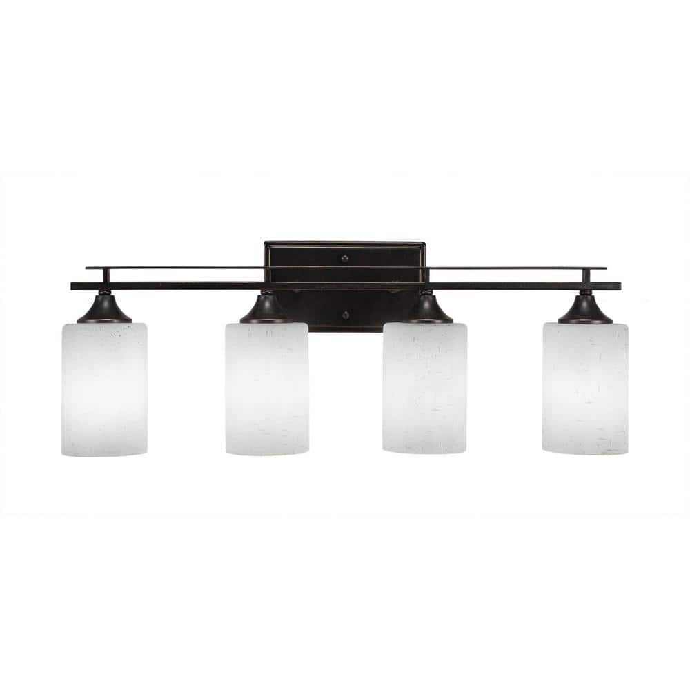 Ontario 26.25 in. 4-Light Dark Granite Vanity Light