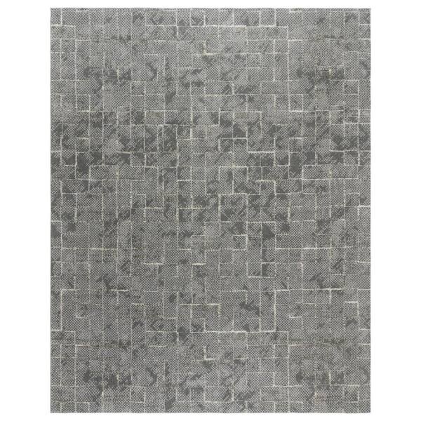 Gertmenian Trevi Zalo Dark Gray 6 ft. x 9 ft. Abstract High-Low Indoor Area Rug