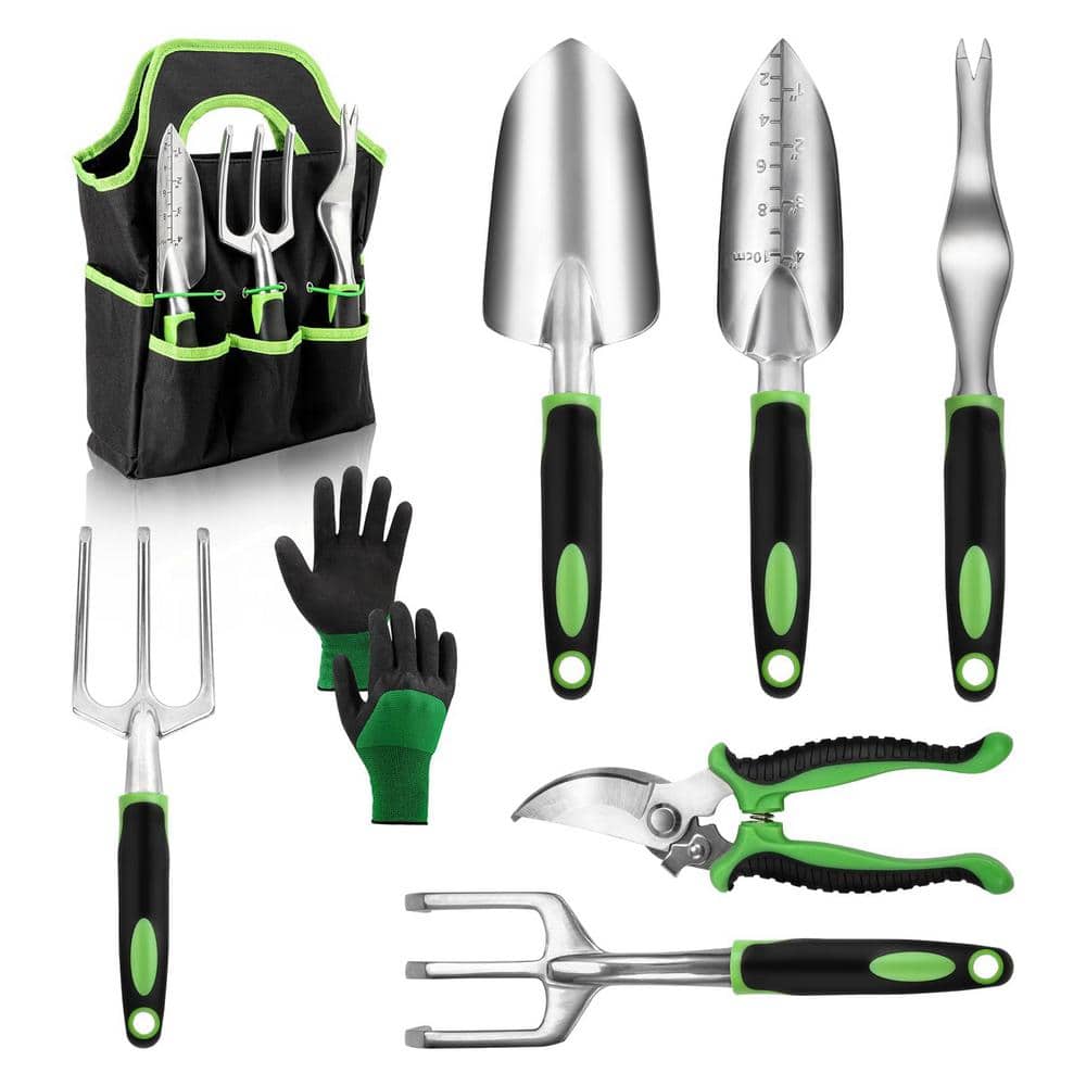 5-Piece Garden Tool Set-Heavy Duty,Non-Slip Grip, Garden Hand Tools Kit Inc