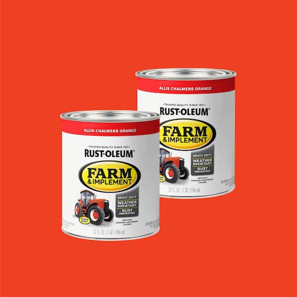 1 qt. Farm & Implement Allis Chalmers Orange Gloss Enamel Paint (2-Pack)