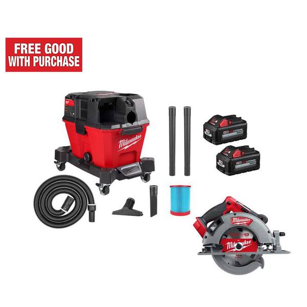 Milwaukee M18 FUEL 6 Gal. Cordless Wet/Dry Shop Vacuum & 71/4 in