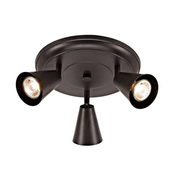 Addington Park Sian 10 in. 3-Light Transitional Canopy Track Lighting Kit, Oil-Rubbed Bronze