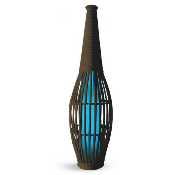 Unbranded 30 in. Solar Vase with Blue Light