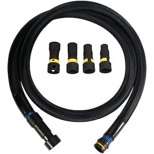 10 ft. Antistatic Vacuum Hose and Protective Wrap for Shop Vacs with Expanded Multi-Brand Power Tool Adapter Set