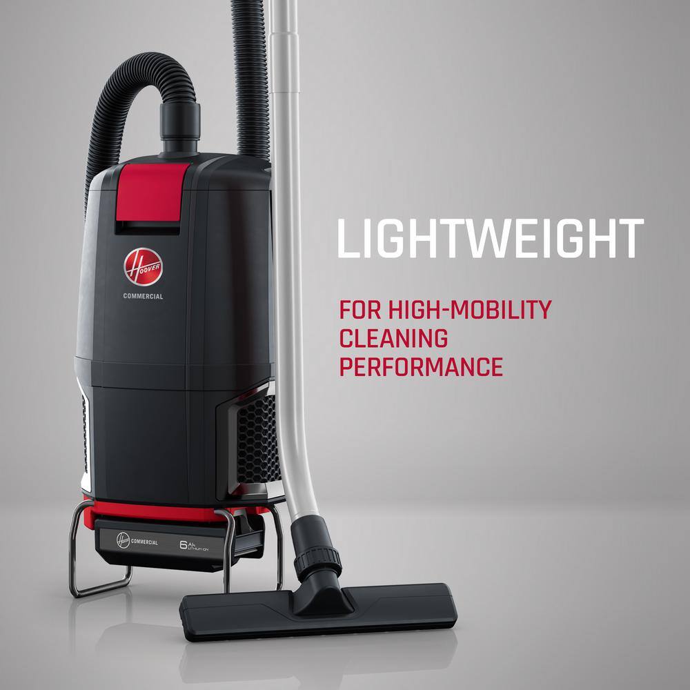 Black Cordless HEPA Filter Backpack Vacuum Cleaner for Commercial Use