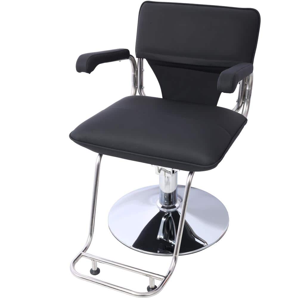 Faux Leather Ergonomic Barber Chair Adjustable Height Shampoo Barbering Cha