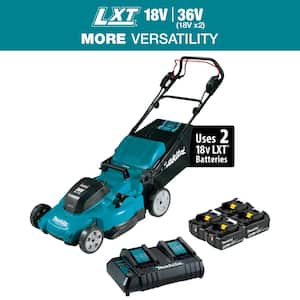 18V X2 (36V) LXT Lithium-Ion Cordless 21 in. Walk Behind Self-Propelled Lawn Mower Kit w/4 Batteries (5.0Ah)