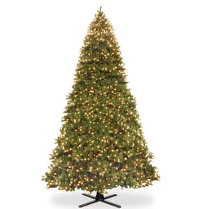 16 ft. Feel Real Downswept Douglas Fir Hinged Artificial Christmas Tree with 2100 Dual Color LED Lights