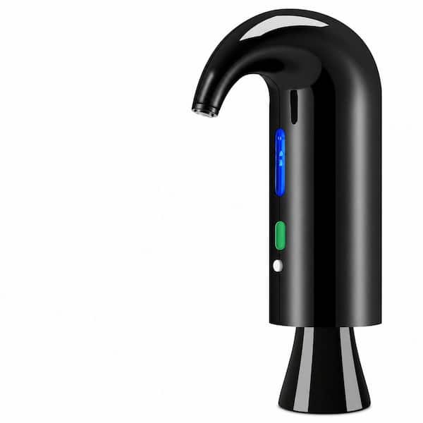 Electric Wine Aerator and Decanter Spout Pourer, Space Black Glass, One-Touch Wine Accessory with USB Charging