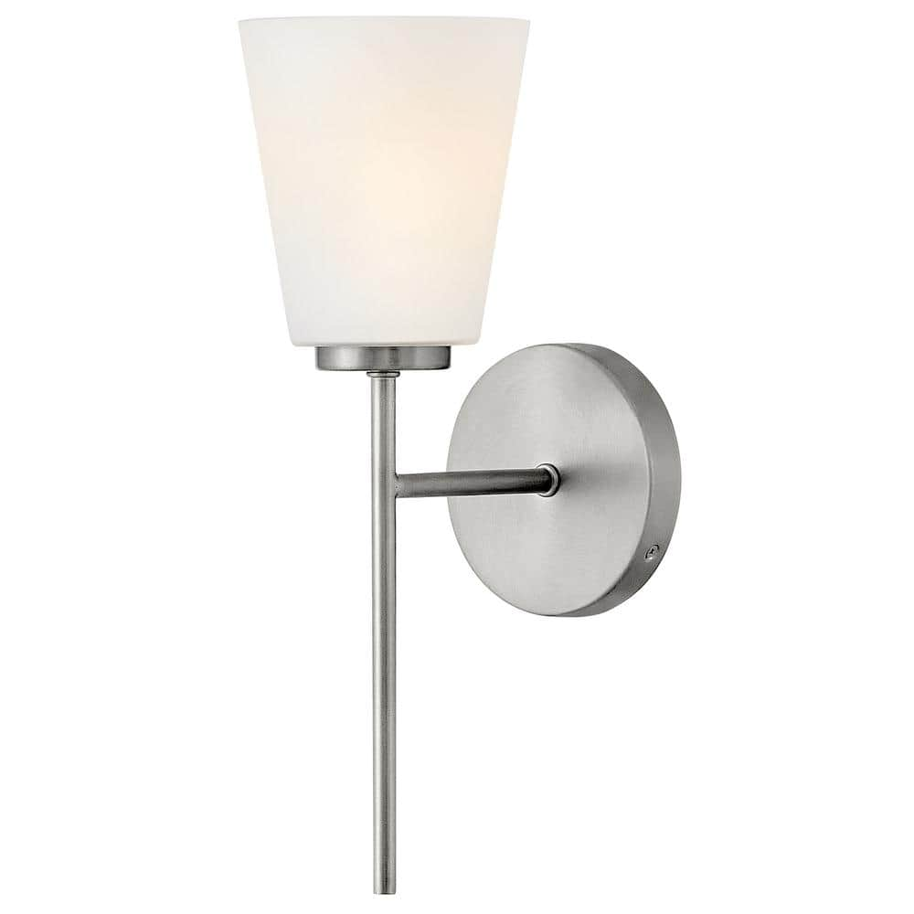 LARK Bri 5.5 in. 1-Light Brushed Nickel Vanity Light 85420BN - The Home ...