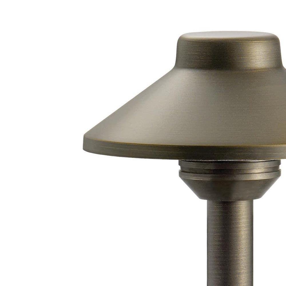 Centennial Brass Modern Stepped Dome Pathway Light