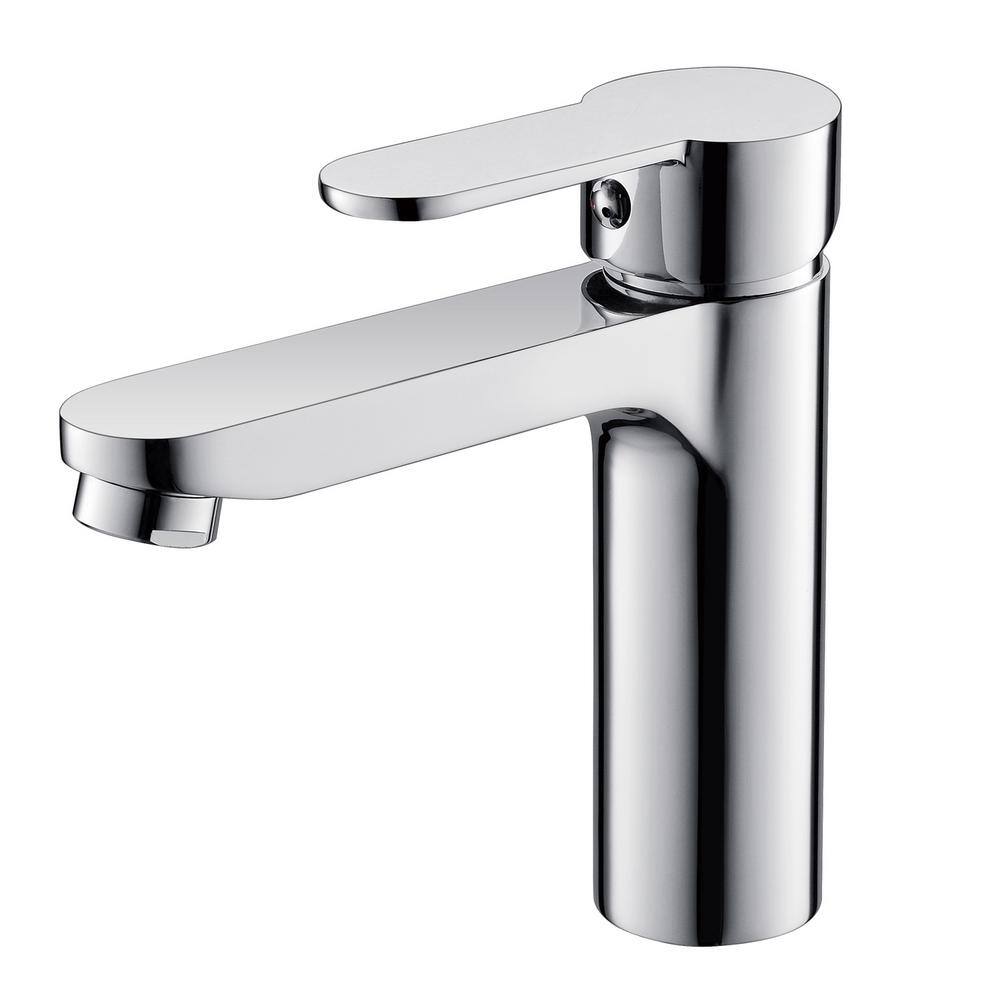Chrome Single-Handle High Arc Bathroom Faucet