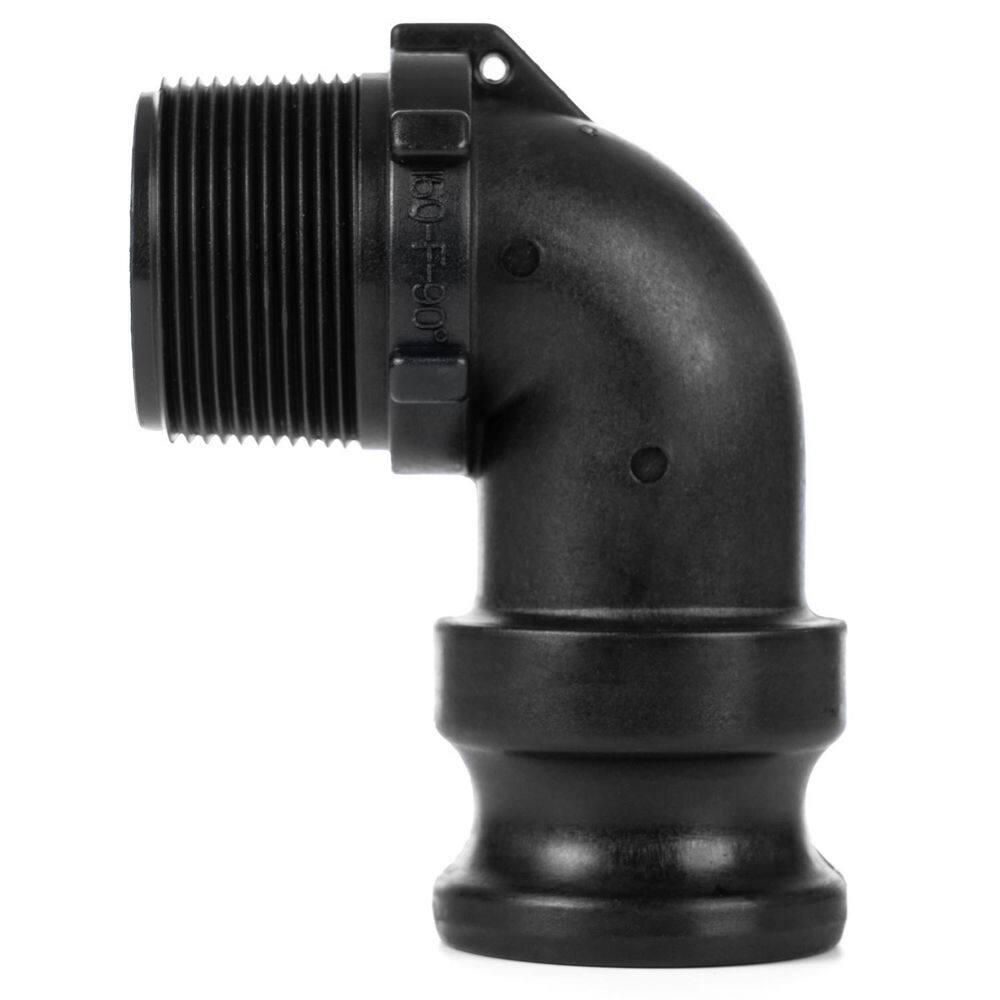 1-1/2 in. Male Camlock x 1-1/2 in. MPT Black Fiberglass-Reinforced Polypropylene 90° Elbow price history on PriceWatchPro