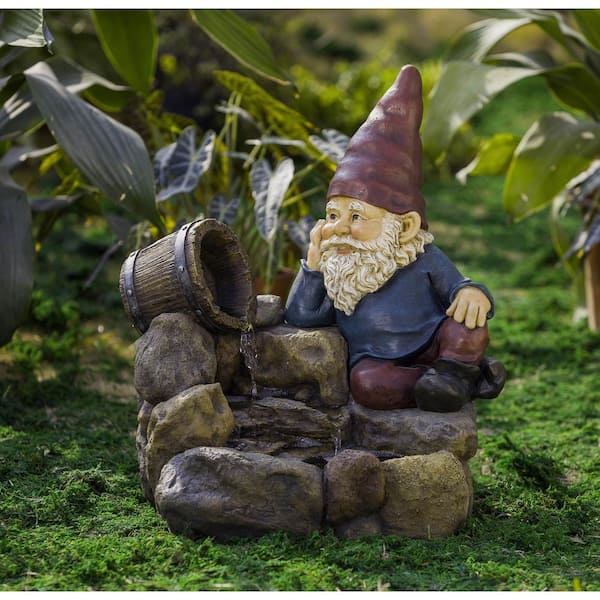 Jeco Thinking Gnome Water Fountain