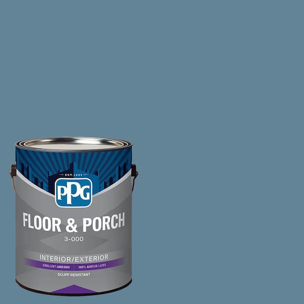 1 gal. PPG1152-5 Granite Falls Satin Interior/Exterior Floor and Porch Paint