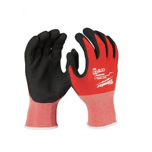 XX-Large Red Nitrile Level 1 Cut Resistant Dipped Work Gloves