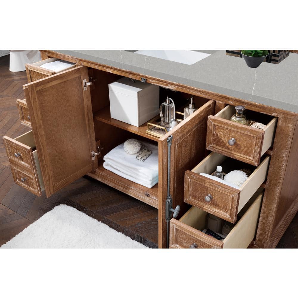 Providence 60" Light Wood Freestanding Single Vanity