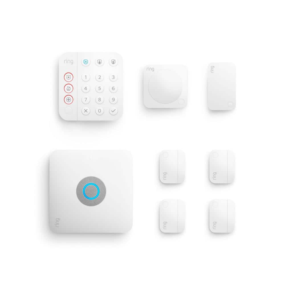 Ring Alarm Pro Wireless Security 8 Piece Kit with Built-In Wifi Router Gen) B08HSTJPM5 - Home Depot