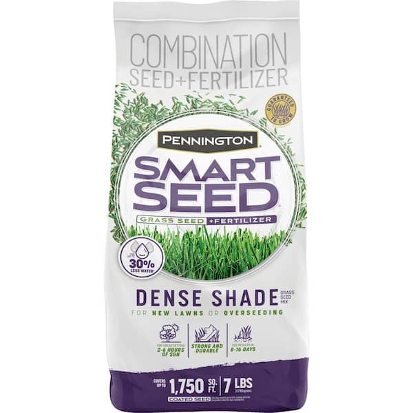 Pennington Smart Seed Dense Shade 7lb. 1,750 sq. ft. Grass Seed and Lawn Fertilizer