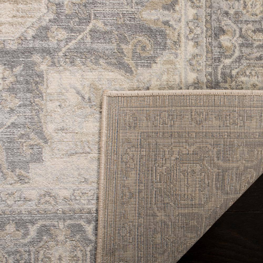 Brentwood Cream and Gray Synthetic 10' x 13' Area Rug