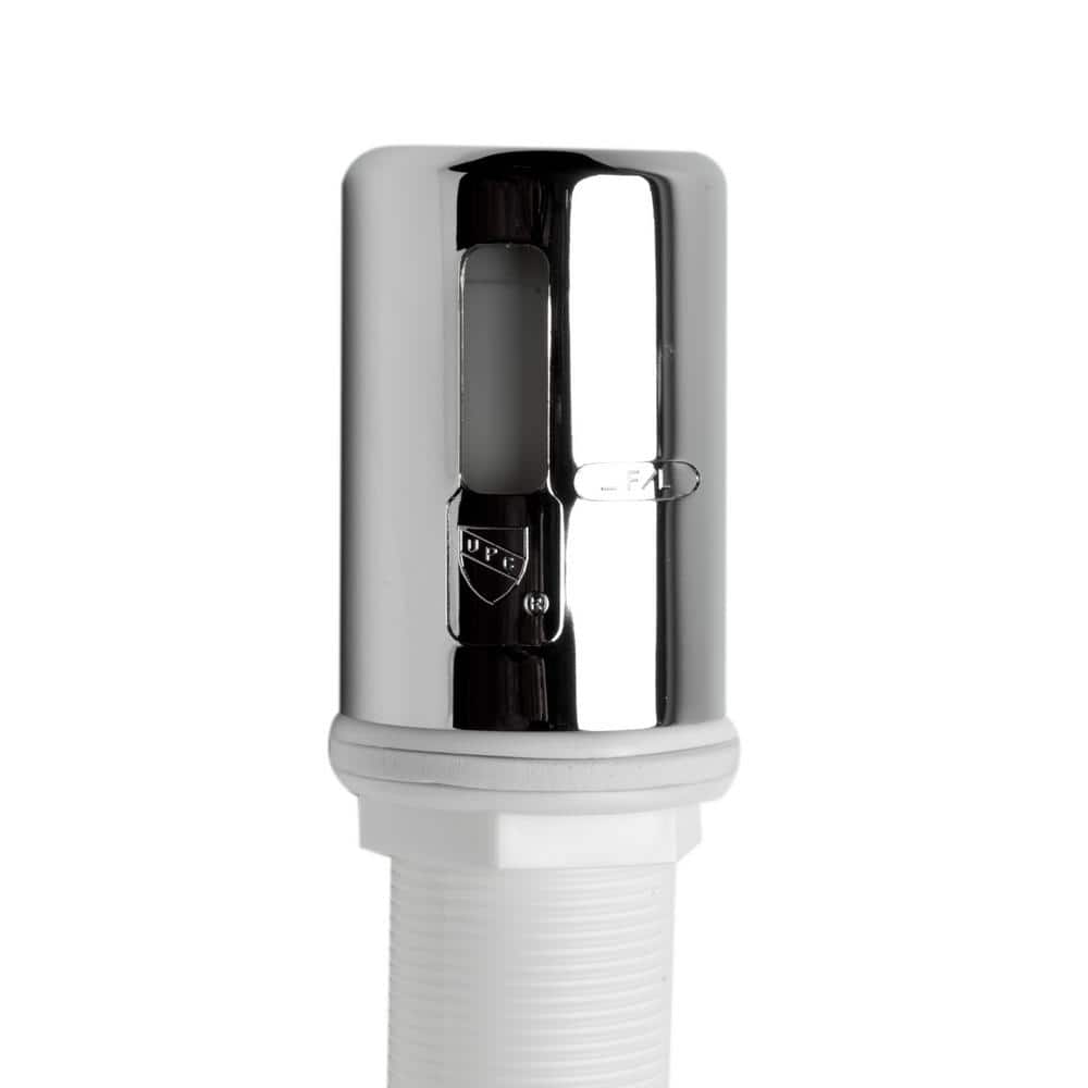 Polished Chrome Dishwasher Air Gap Cover and Tube