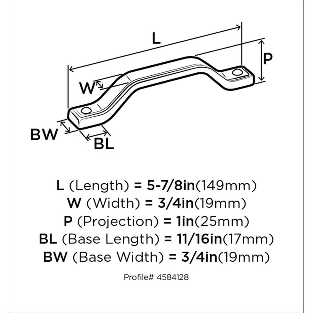 Jolene Polished Nickel 5-1/16" Cabinet Pull with Mounting Hardware