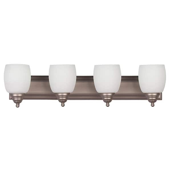 Illumine 4-Light Brushed Pewter Bath Light