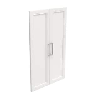 21 in. W White Modular Storage Solid 2-Door Kit Wood Closet System