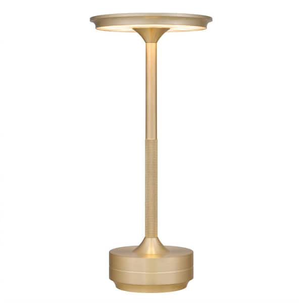 DSI LIGHTING 11.25 in. Bronze Gold Cordless Rechargeable LED Indoor/Outdoor Table Lamp