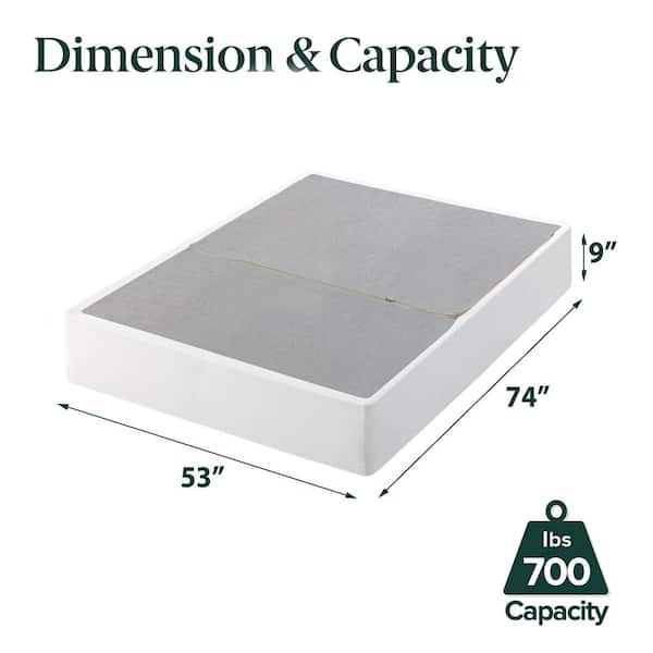 Have a question about Zinus No Assembly Full White Metal Box