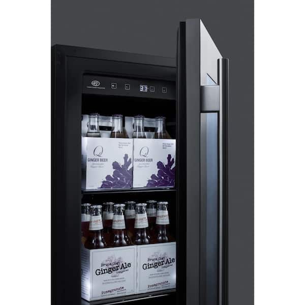2.9 Cu.Ft, Beverage Refrigerator Wine Cooler Glass Door Electronic Mini  Fridges