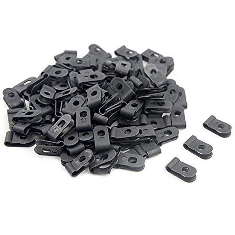R-Type Nylon Cable Clips Assortment Wire Mounting Fasteners Black Plastic Wire Clamp Kit 200-Piece Pack price history on PriceWatchPro