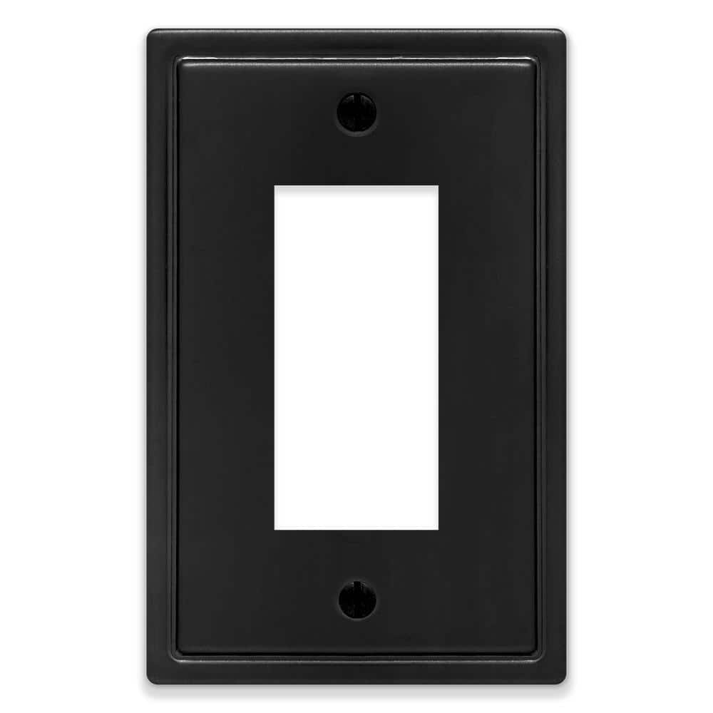 Sinclair Matte Black 1-Gang Decorator/Rocker Wall Plate price history on PriceWatchPro