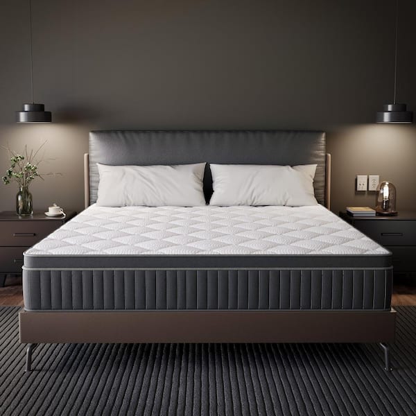 Babo Care Queen Medium Hybrid Gel Memory Foam 10 in. Innerspring Tight Top Cooling and Breathable Bed-in-a-Box Mattress