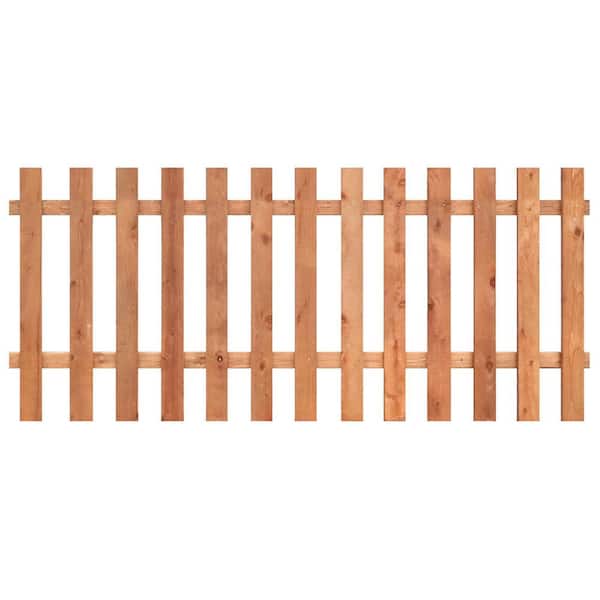 ProWood 3-1/2 ft. x 8 ft. Western Red Cedar Spaced Picket Flat Top Fence Panel Kit