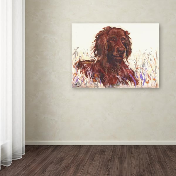 Trademark Fine Art 14 in. x 19 in. "Field Marshall Reginald Setter" by Lowell S.V. Devin Printed Canvas Wall Art