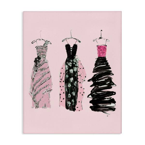 Sally Swatland | Abstract Fashion Gowns Wall Art - Canvas / No Frame / 30" x 40"