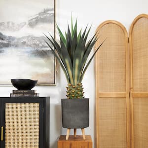 47 in. H Agave Artificial Tree with Black Pot