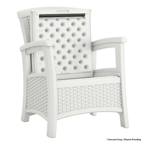 suncast elements resin club chair with storage bmcc1800