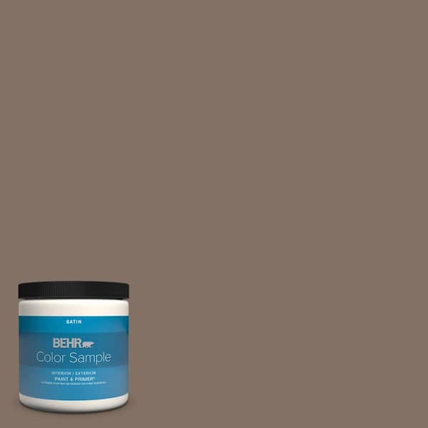 BEHR PREMIUM PLUS 8 oz. #PPU5-17 Cardamom Spice Satin Enamel  Interior/Exterior Paint & Primer Color Sample B370316 - The Home Depot