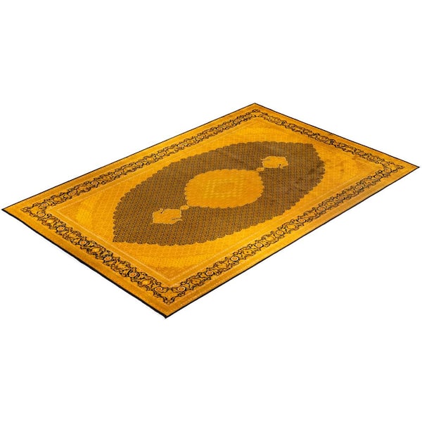 Fine Vibrance One-of-a-Kind Handmade Black 18 ft. 7 in. x 11 ft. 10 in. Indoor Area Rug