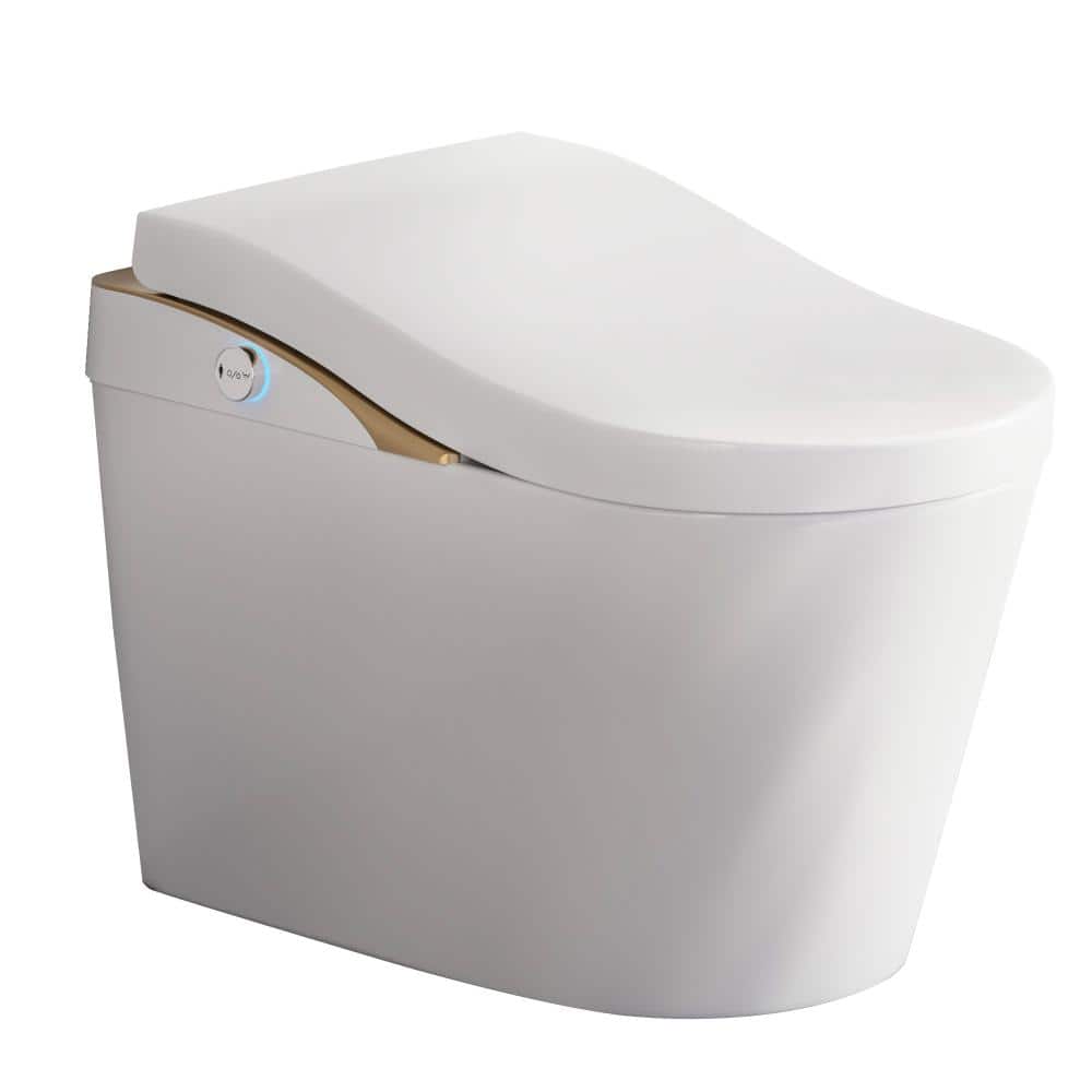 1-piece 1.28 GPF Single Flush Elongated Smart Toilet in White Auto Open/Close Seat Included price history on PriceWatchPro