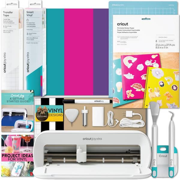 Joy Xtra Die Cutting Machine Bundle with Sticker Making Materials and Accessories