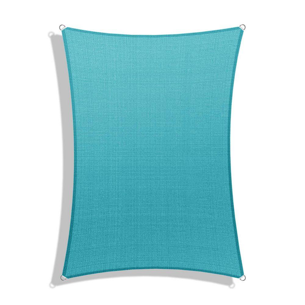 10 x 13 ft. HDPE Sun Shade Sail Rectangle Canopy Shades for Outdoor Patio Pergola, Blockage 95% UV Resistant, Turquoise price history on PriceWatchPro