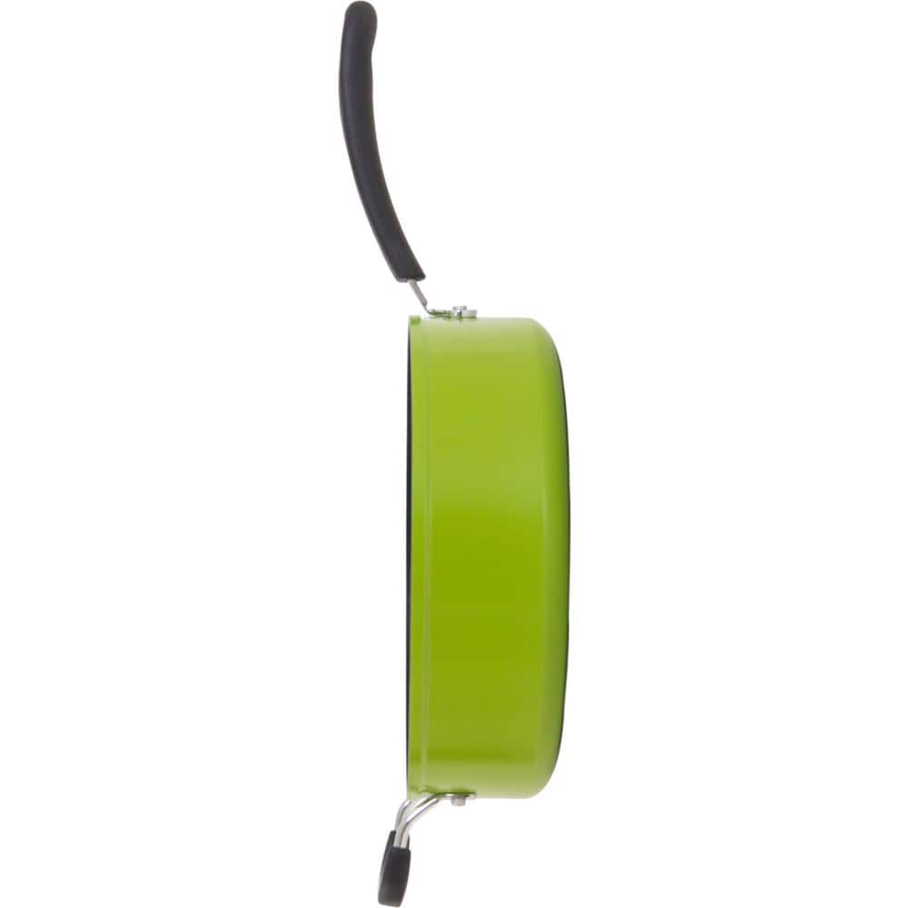 Green Aluminum Non-Stick Sauce Pan with Lid, 12"